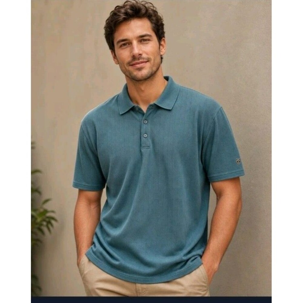 Tiger Woods Golf Shirt Size XL 70/2 Double Mercerized Green Short Sleeve Nike